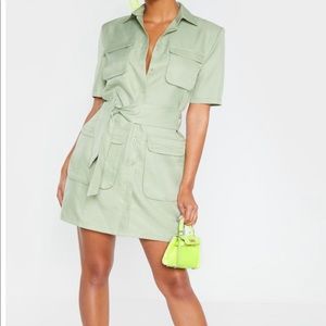 Utility shirt dress